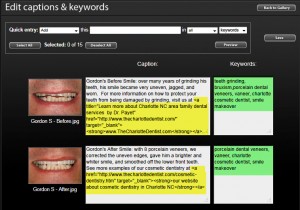 How the SmugMug photography sites make it easy to add keywords and descriptions for search engine optimization.